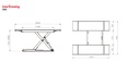 BRIGHT 3 Ton Low-Profile Scissor Lift OMEGA 300EW كوريك مقص برايت 3 طن ارتفاع 1000 مم BRIGHT/OMEGA 300EW