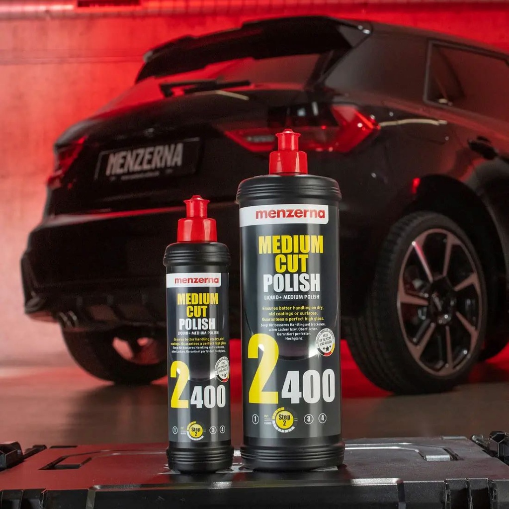 كمبوند تلميع مينزيرنا الماني 2400 عبوة 250 ممل Medium Cut Polish 2400