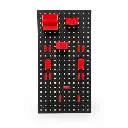 BROTHERS Empty Wall-Mounted Detailing & Workshop Tools Board With 15 Pcs Hook Kit 90*45cm لوحة - بورد برازرز سوداء لتعليق مستلزمات كار كير + اطقم تعليق BR/BEAUTY TOOL PENDANT