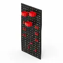 BROTHERS Empty Wall-Mounted Detailing & Workshop Tools Board With 15 Pcs Hook Kit 90*45cm لوحة - بورد برازرز سوداء لتعليق مستلزمات كار كير + اطقم تعليق BR/BEAUTY TOOL PENDANT