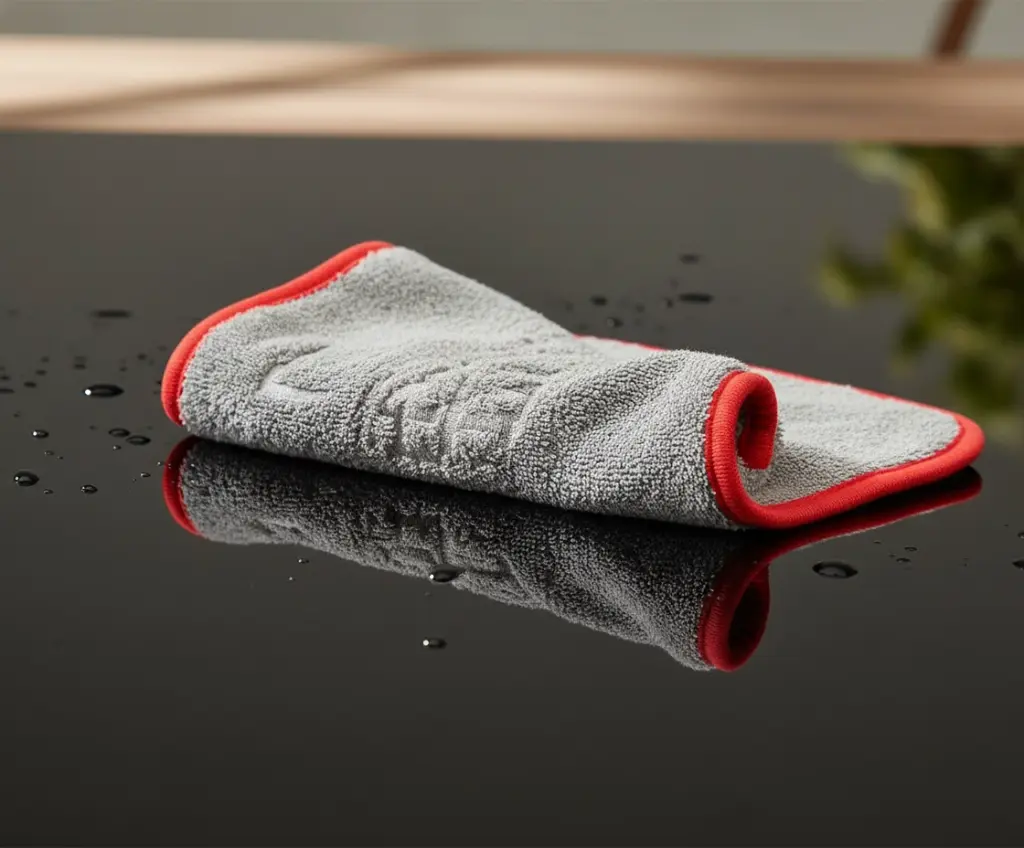 BROTHERS Double Face Super Plush Drying Microfiber Towel 40*40 cm فوطة ميكروفيبر برازرز دبل فاس رمادي*رمادي 40*40 BR-TOWEL/GREY 2F 40x40