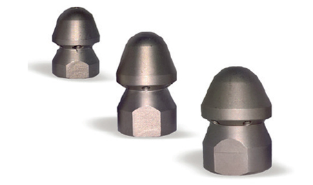 MV Reaction Sewer Nozzle 300 Bar 6 Holes 1/2 Inch