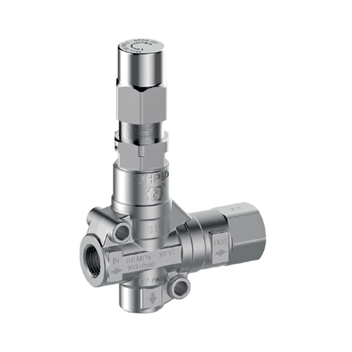 MV VHP60 AISI 316 Stainless Steel Unloader Valve By-pass With Internal Parts Stainless Steel(AISI 316) 600Bar 100L/Min (1/2 Inch)