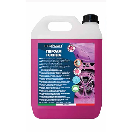 [CCCCXX00075] شامبو رغوة نشطة ملونة (فوشيا) وعطرة 25 لتر ماركة فرابر موديل TRIFOAM FUCHSIA - تخفيف الفوم 1:100