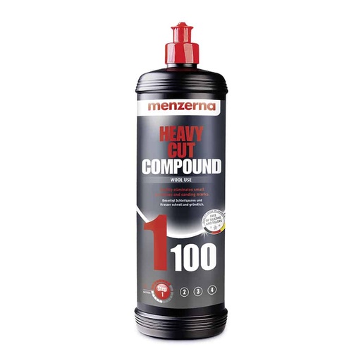 [CCCPHC00005] MENZERNA Heavy Cut Compound 1100 - 1L Car Polish For The Speedy Removal Of Deep Scratches Using Foam Polishing Pads