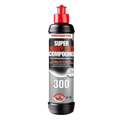 [CCCPHC00010] MENZERNA Super Heavy Cut Compound 300 - 250ml The Ultimate Abrasive Polish For Maximum Sanding Removal Further Improved