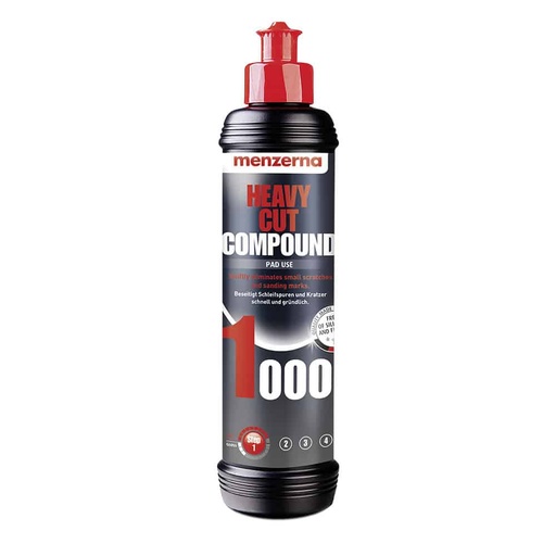 [CCCPHC00004] MENZERNA Heavy Cut Compound 1000 - 250ml Car Polish For The Speedy Removal Of Deep Scratches Using Foam Polishing Pads