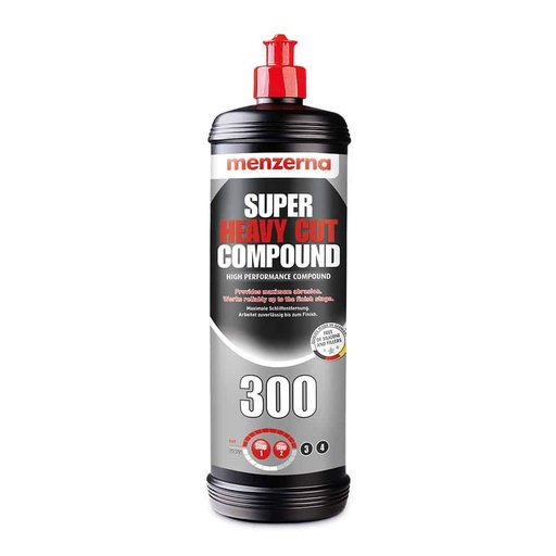 [CCCPHC00009] MENZERNA Super Heavy Cut Compound 300 - 1L The Ultimate Abrasive Polish For Maximum Sanding Removal Further Improved