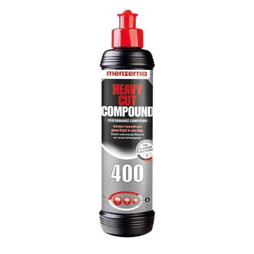 [CCCPHC00008] MENZERNA Heavy Cut Compound 400 - 250ml An Innovative Automotive Polish That Removes Scratches And Creates Gloss In A Single Step