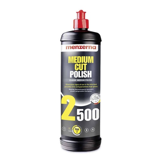 [CCCPMC00005] MENZERNA Medium Cut Polish 2500 - 1L A Glossy Fine Abrasive Polish For The Removal Of Deep Scratches