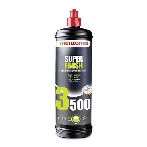 [CCCPSF00006] بولش ناعم مينزيرنا 3500 (Super Finish) - لمعة المراية للالوان الغامقة وازالة الهولوجرام - 1 لتر