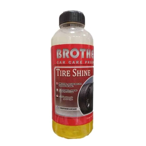 [CCCCXX00033] ملمع كاوتش وفبر اسود (Tire Shine) 1 لتر ماركة براذرز - لمعة تدوم