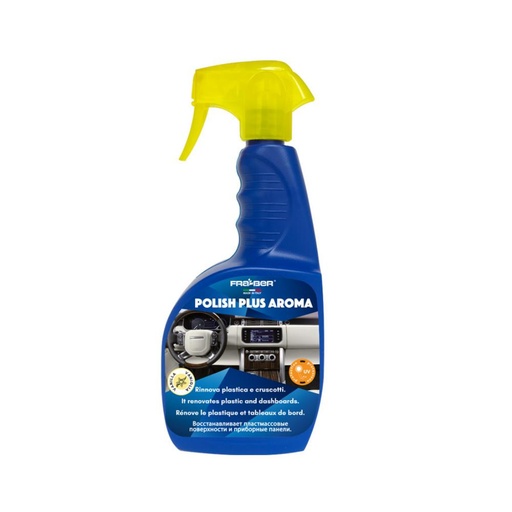 [CCCCXX00016] FRA-BER POLISH PLUS AROMA 750ML Polishing & Restores Plastic Dashboards Rubber & Leather