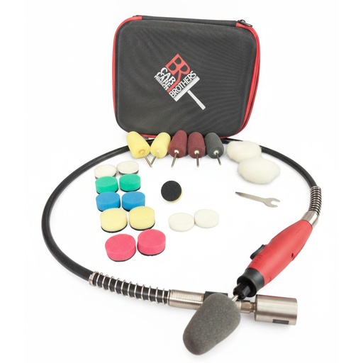 [CCPPXX00007] BROTHERS 25Pcs Mini Detailing Polisher With Pads (Install on Polisher)