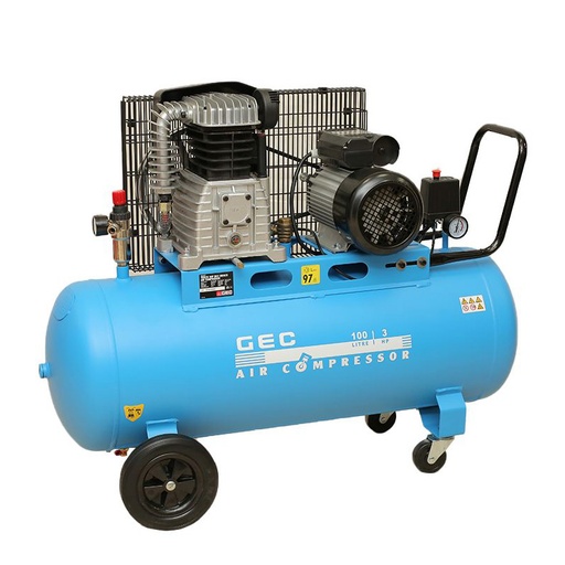 [PSACXX00002] GEC COMPRESSORS 100LTR-2065J Belt Driven Air Compressor 10Bar 100Liter 3HP (220V)