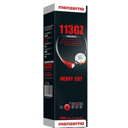 [CCCPHC00001] MENZERNA 113GZ - 1.1KG Heavy Cut Polishing Compound For a Superb Result With Economical Consumption